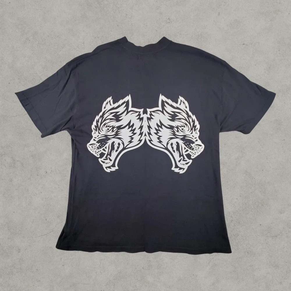 Darc Sport T-Shirt Mens XL Black Limited Edition Wolf Graphic Streetwear Tee